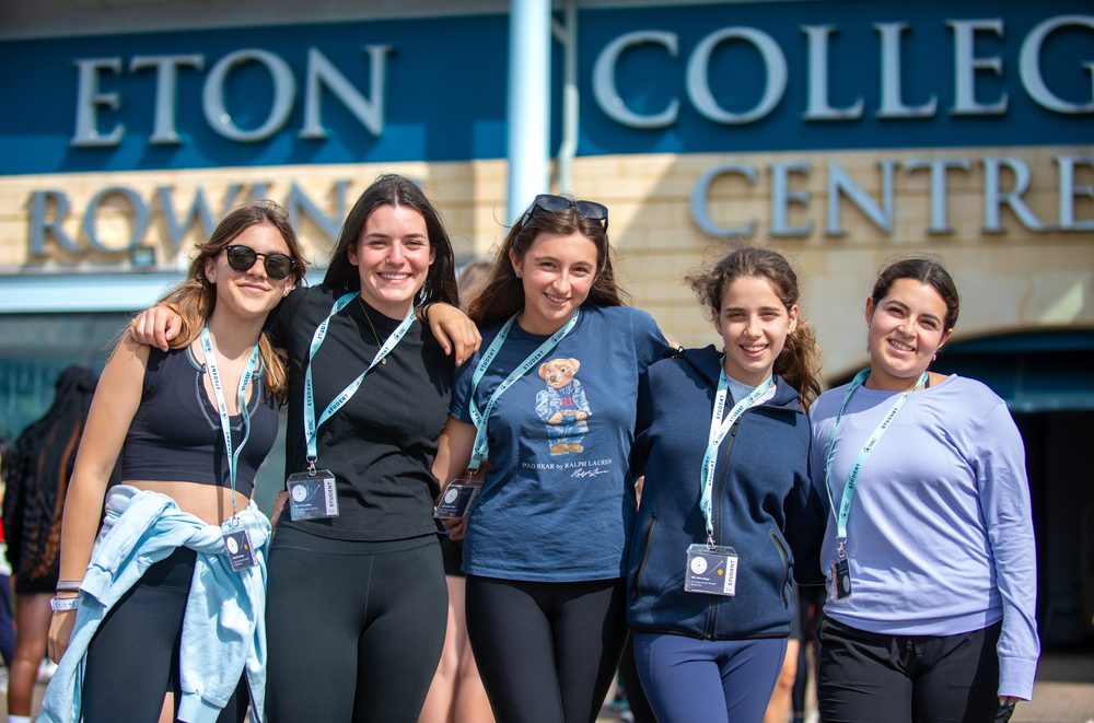 Students outside Eton College