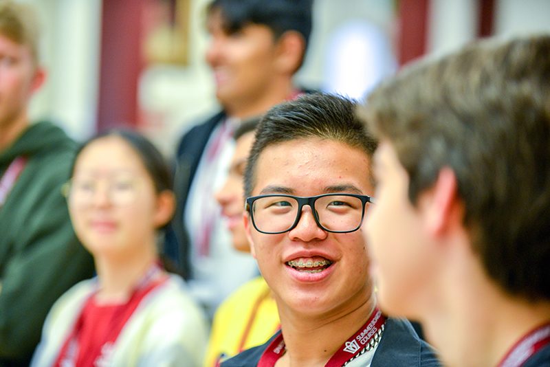 A student during a summer programme